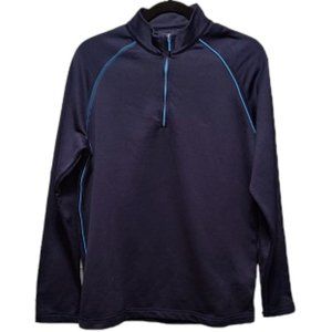 Adidas Golf Men’s Navy Lightweight Pullover Quarter Zip Sz Medium